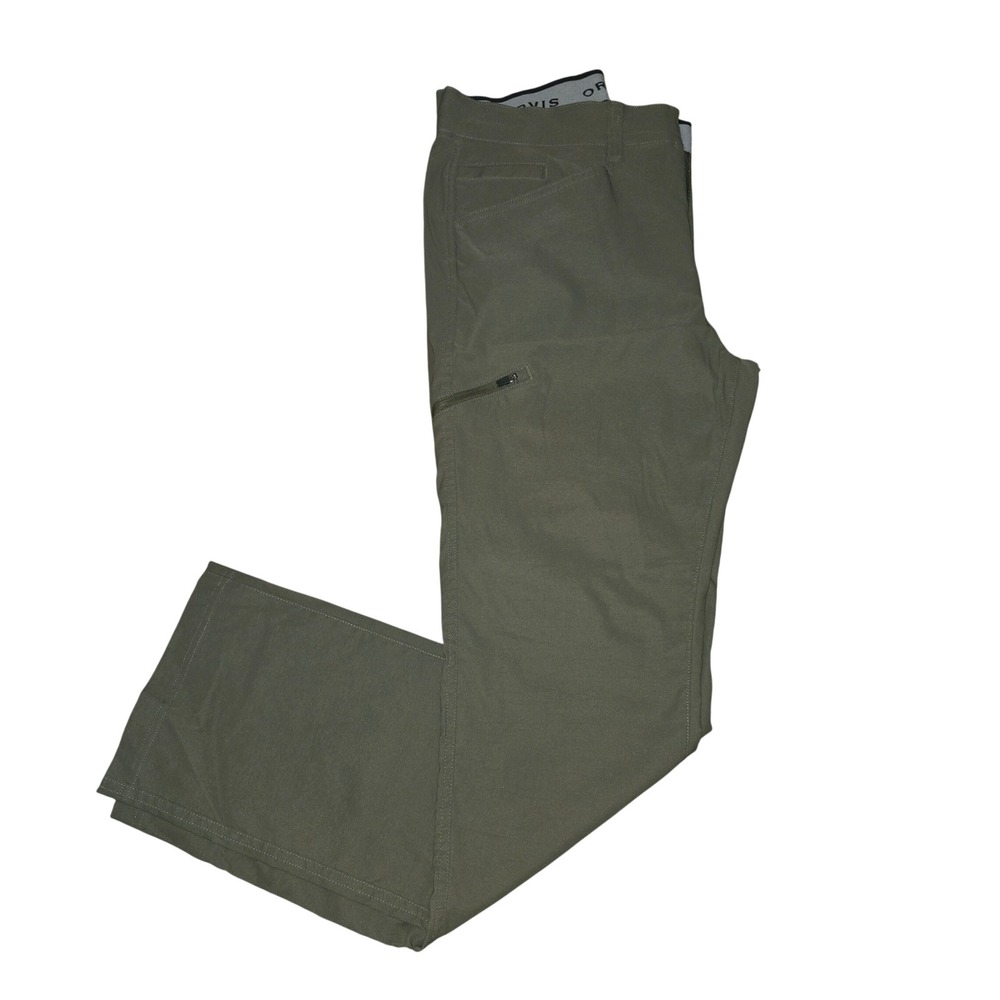 Orvis Performance Hiking Pants Mens 32x32 Green Stretch Water Repellent Utility